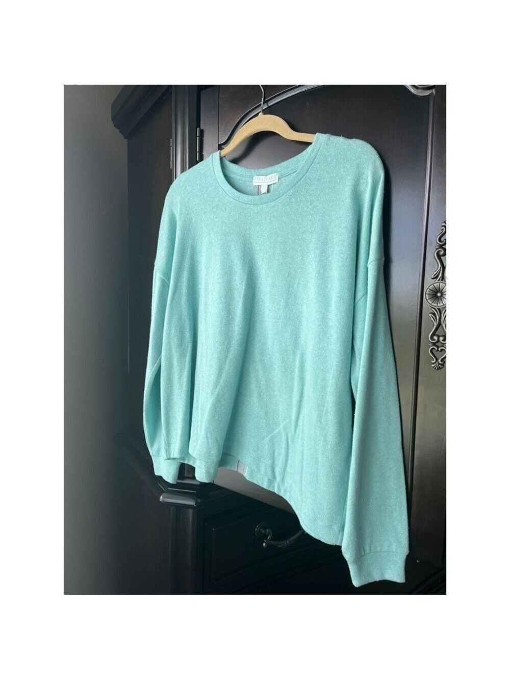 P.J. Salvage Long Sleeve Top, Color Sea Spray, Size Medium